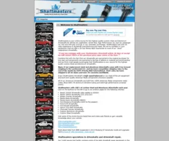 Shaftmasters.com(Aluminum Driveshafts and Steel Driveshafts by Shaftmasters Inc) Screenshot