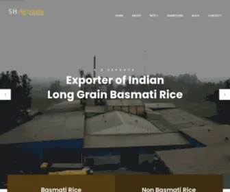 Shagroindia.com(Basmati rice) Screenshot