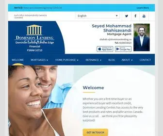 Shahabshahi.ca(Seyed Mohammad Shahisavandi Dominion Lending Centres) Screenshot