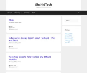 Shahidtech.com(Life Hacks) Screenshot