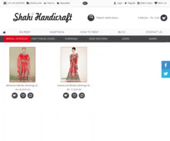 Shahihandicrafts.com(Bridal lehenga on rent) Screenshot