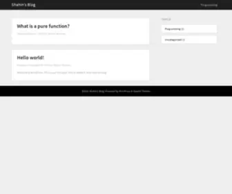 Shahinmannan.info(Just another WordPress site) Screenshot