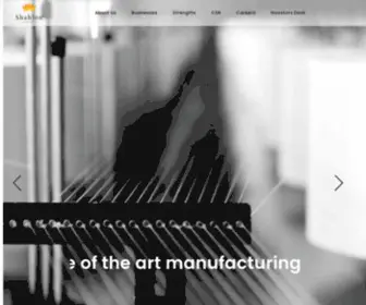 Shahlon.com(Fabric Manufacturers India) Screenshot