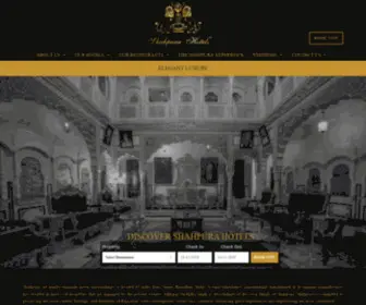 Shahpura.com(Shahpura Hotels and Resorts) Screenshot