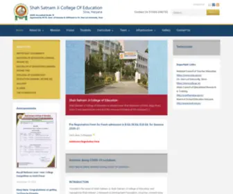 Shahsatnamjieducation.com(Approved By NCTA) Screenshot