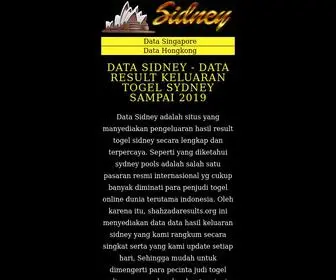 ShahZadaresults.org(Data Sidney) Screenshot