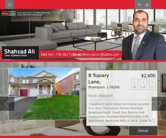 ShahZadrealtor.com(RE/MAX REALTY SERVICES INC) Screenshot