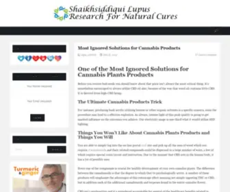 Shaikhsiddiqui.com(Shaikhsiddiqui Lupus Research For Natural Cures) Screenshot