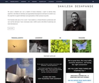 Shaileshdeshpande.in(Shailesh Deshpande) Screenshot