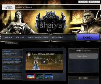 Shaiyadestan.com(Shaiya destan tr türkiye online) Screenshot