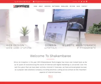 Shakambaree.com(Shakambaree Technologies Pvt) Screenshot