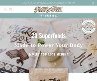 Shakebox.com(Delicious Vegan Weight Loss Shake) Screenshot