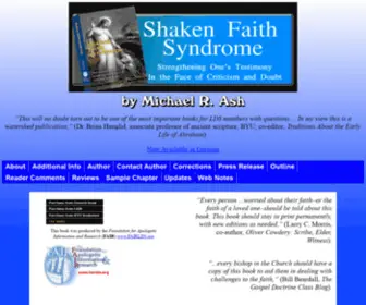 Shakenfaithsyndrome.com(Shaken Faith Syndrome) Screenshot