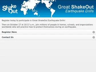 Shakeout.org(Great ShakeOut Earthquake Drills) Screenshot