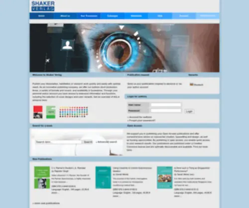 Shaker.eu(Shaker Verlag GmbH) Screenshot