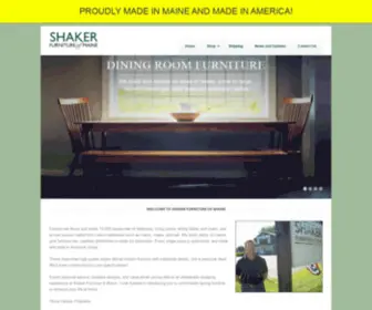 Shakerfurniture.me(Shaker Furniture of Maine) Screenshot