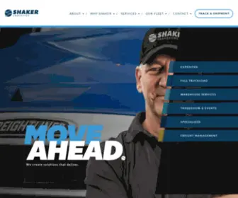 Shakertransport.com(Shaker Logistics) Screenshot