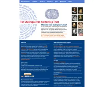 Shakespeareanauthorshiptrust.org.uk(The Shakespearean Authorship Trust) Screenshot