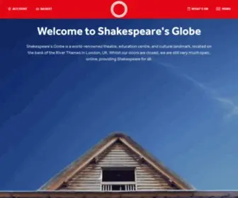 Shakespearesglobe.com(Shakespeare's Globe) Screenshot