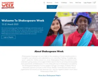 Shakespeareweek.org.uk(Shakespeare Week) Screenshot