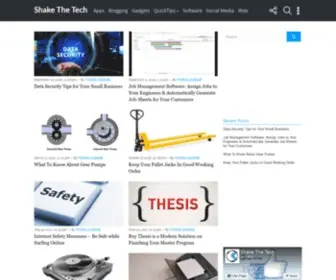 Shakethetech.com(Shake The Tech) Screenshot