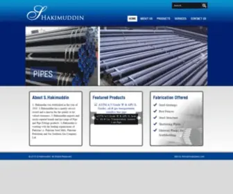 Shakimuddin.com(Supplier of Steel Products & Steel Fertilizer) Screenshot