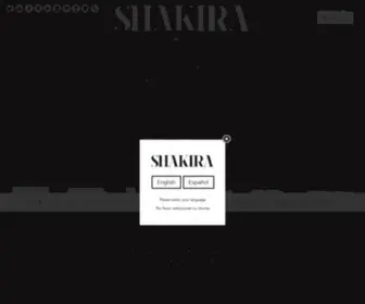 Shakira.com(Official) Screenshot