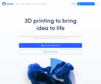 Shakl3D.com(SHAKL 3D Printing) Screenshot