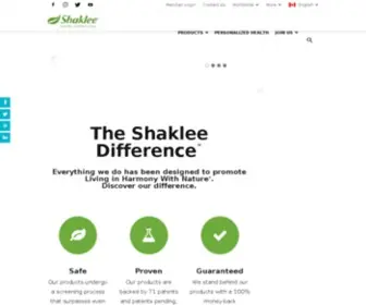 Shaklee.ca(Shaklee) Screenshot