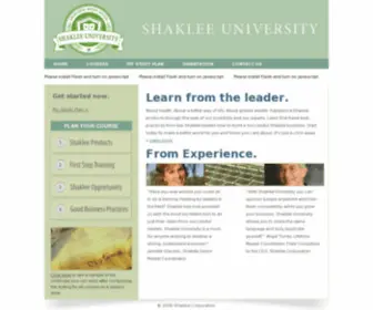 Shakleeuniversity.com(Shakleeuniversity) Screenshot