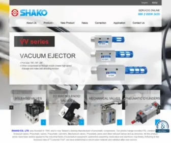 Shako.com.tw(Pneumatic Cylinders Manufacturers) Screenshot