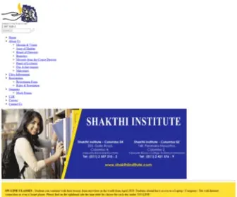 Shakthiinstitute.com(Strength for Your Future) Screenshot