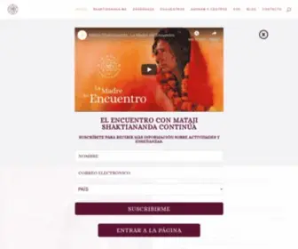 Shaktianandama.com(Mataji Shaktiananda) Screenshot