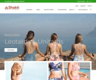 Shaktiaw.com(Eco-Friendly Yoga Wear-Yoga Active Wear Portland,Seattle,D.C.,Boulder) Screenshot