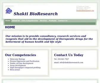 Shaktibioresearch.com(Shakti BioResearch LLC) Screenshot