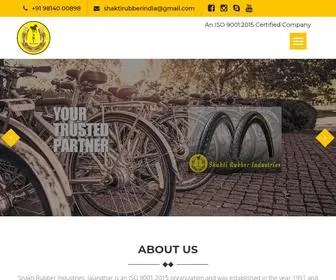 Shaktirubberindia.com(Shakti Rubber Industries manufacturers of Cycle Tubes & Tyres) Screenshot