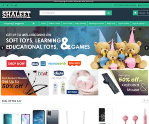 Shaleet.com(Online Shop for Car & Bike Accessories) Screenshot