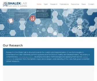 Shaleklab.com(Shalek Lab) Screenshot