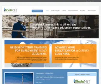 Shalenet.org(Linking talent to opportunity) Screenshot