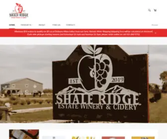 Shaleridgeestatewinery.com(Shale Ridge Estate Winery & Cidery) Screenshot