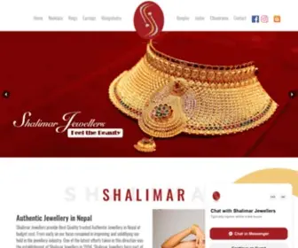 Shalimarjewellers.com.np(GOLD Jewellery in Nepal) Screenshot
