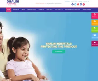 Shalinihospitals.com(SHALINI HOSPITALS) Screenshot