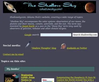 Shallowsky.com(The Shallow Sky) Screenshot