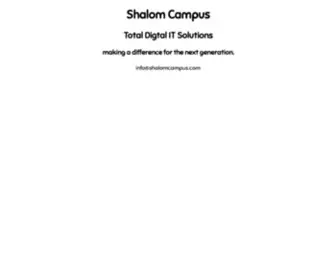 Shalomcampus.com(Shalom Campus) Screenshot