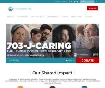 Shalomdc.org(Jewish Federation of Greater Washington) Screenshot