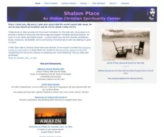 Shalomplace.com(Shalom Place Christian Spirituality Resource Center) Screenshot