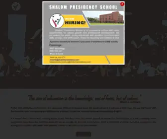 Shalompresidency.com(Shalom Presidency School) Screenshot