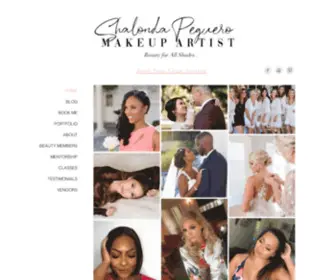 Shalondapeguero.com(Seattle Makeup Artist) Screenshot