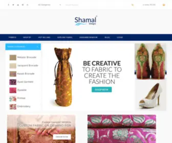 Shamaldesigns.com(Brocade Fabric Manufacturer Surat) Screenshot