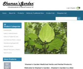 Shaman.co.nz(Shaman&#039;s Garden) Screenshot